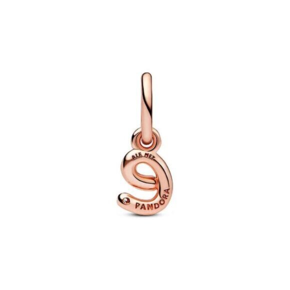 Pandora Moments 14K Rose Gold Plated Cz Dangle Charm - Picture 2 of 3